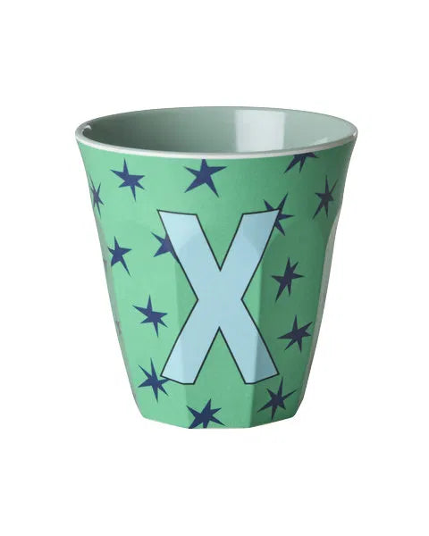 Mug alphabet en mélanine Rice - fleurs ou étoiles