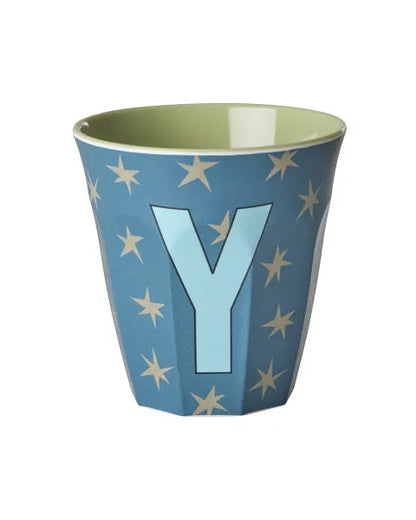 Mug alphabet en mélanine Rice - fleurs ou étoiles