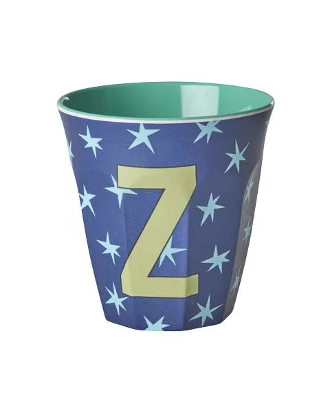 Mug alphabet en mélanine Rice - fleurs ou étoiles