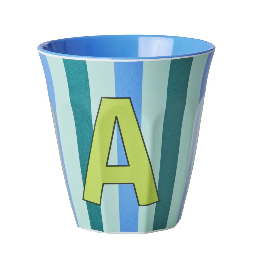 Mug alphabet en mélanine Rice - rayures