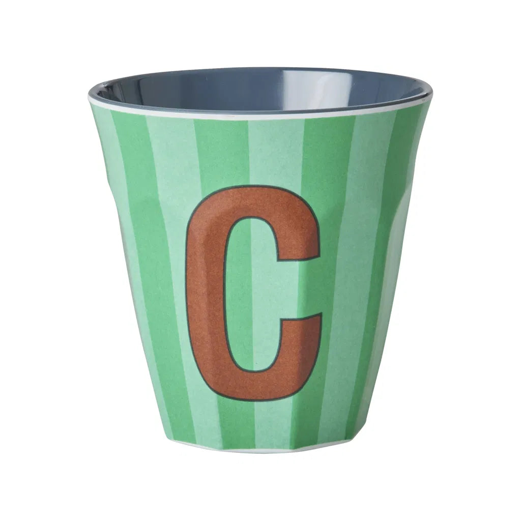 Mug alphabet en mélanine Rice - rayures