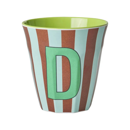 Mug alphabet en mélanine Rice - rayures