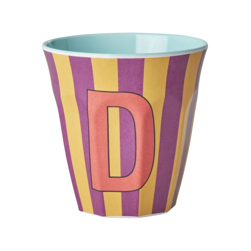 Mug alphabet en mélanine Rice - rayures