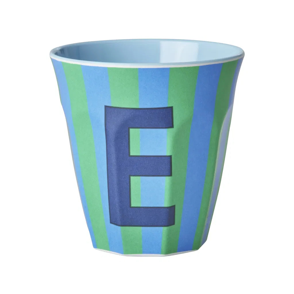 Mug alphabet en mélanine Rice - rayures