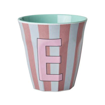 Mug alphabet en mélanine Rice - rayures