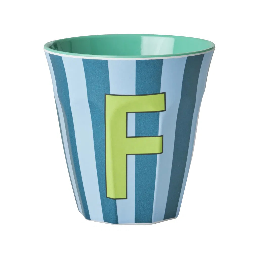 Mug alphabet en mélanine Rice - rayures