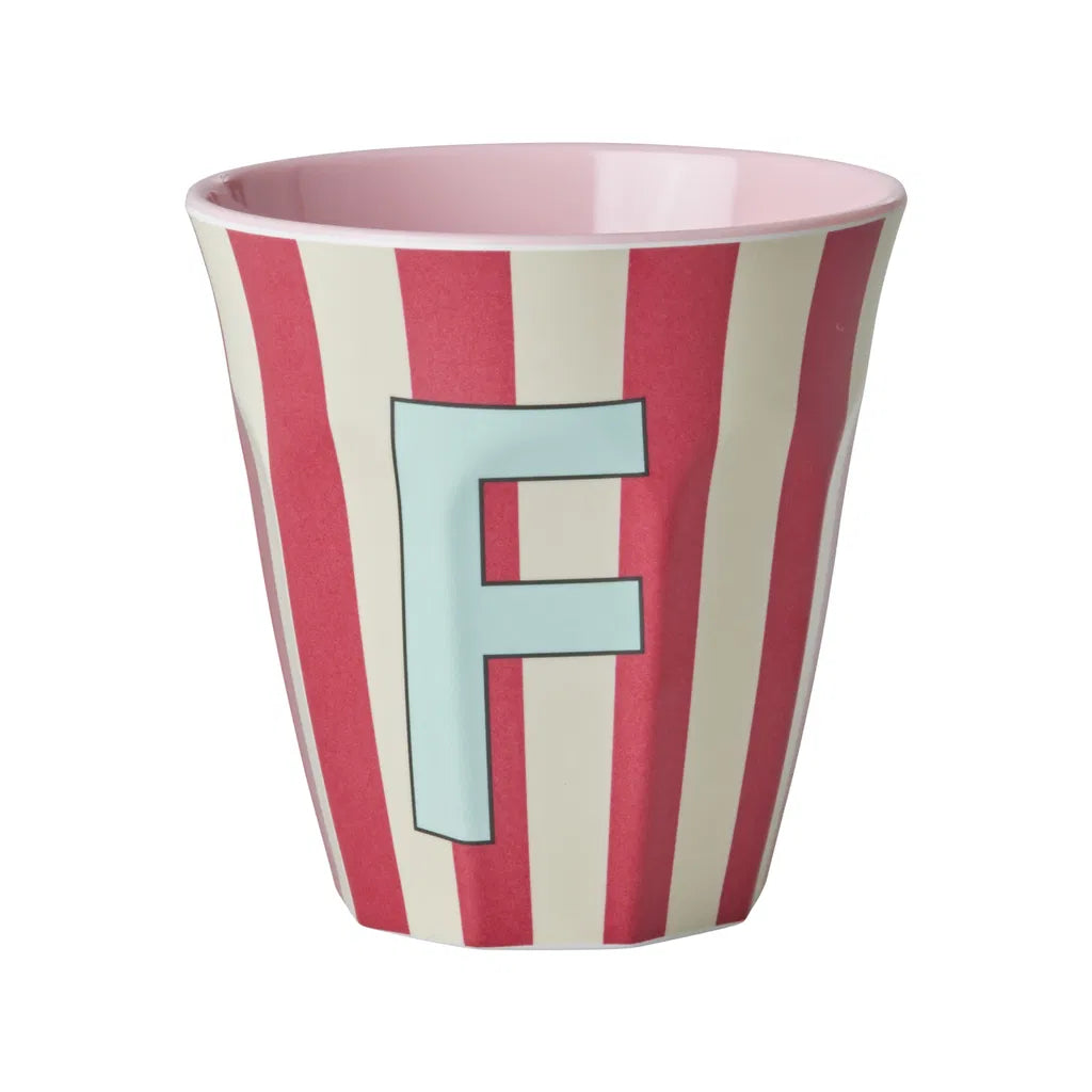Mug alphabet en mélanine Rice - rayures