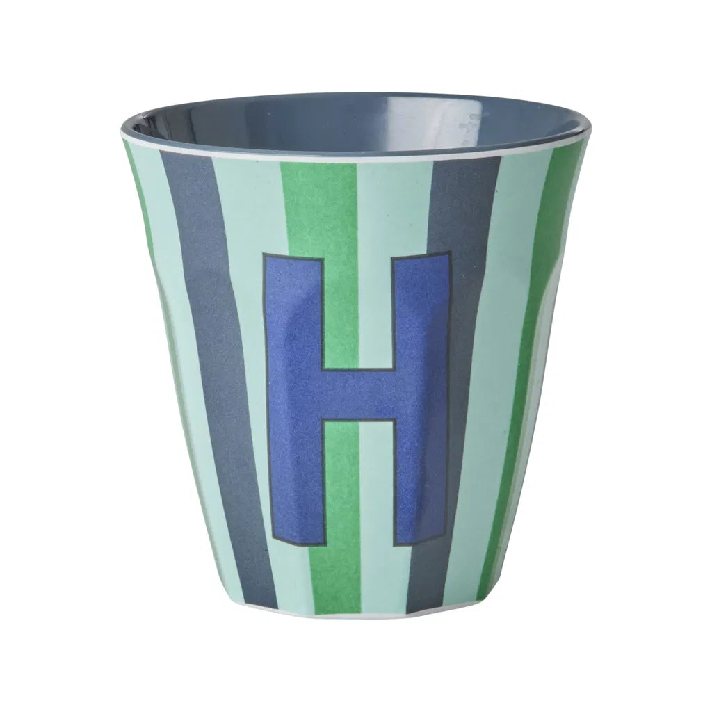 Mug alphabet en mélanine Rice - rayures