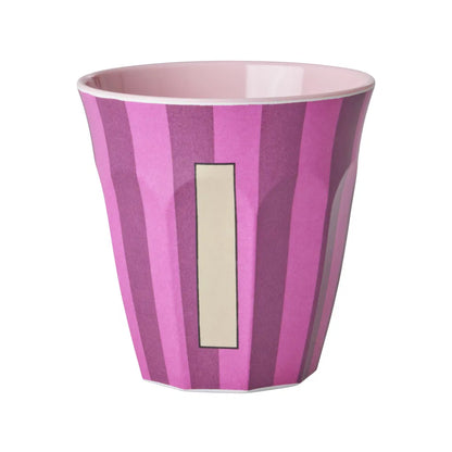 Mug alphabet en mélanine Rice - rayures