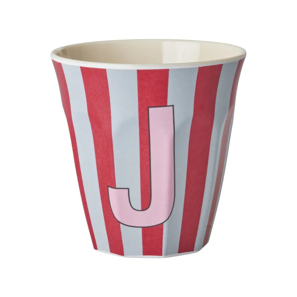 Mug alphabet en mélanine Rice - rayures
