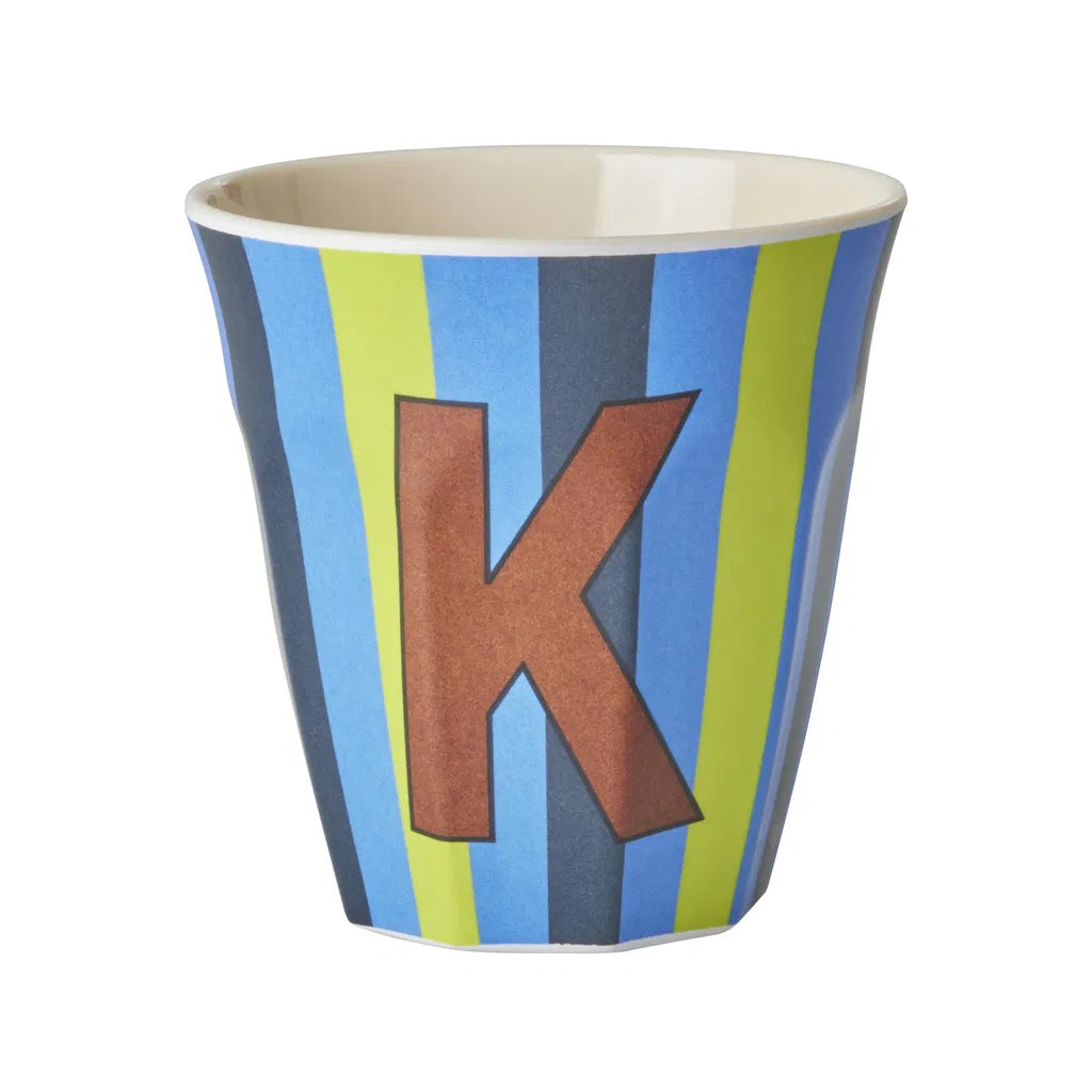 Mug alphabet en mélanine Rice - rayures