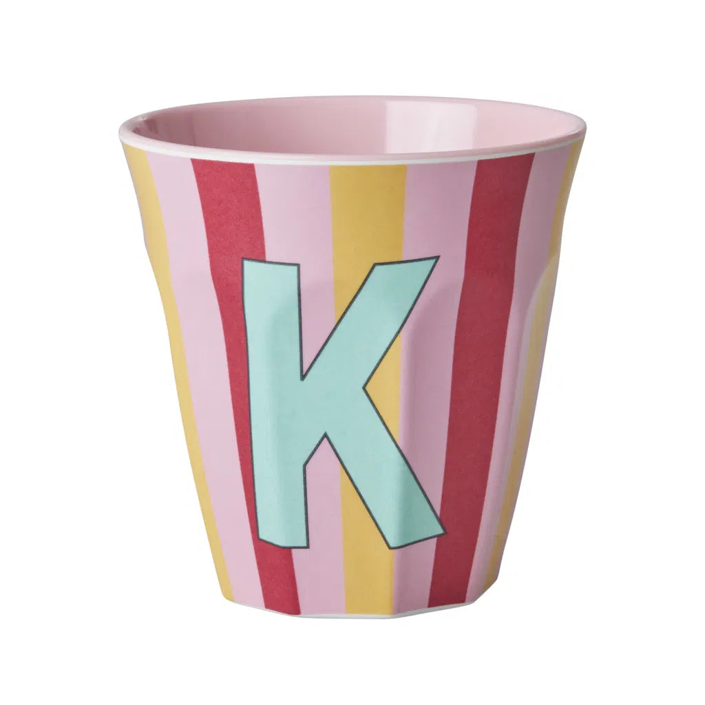 Mug alphabet en mélanine Rice - rayures