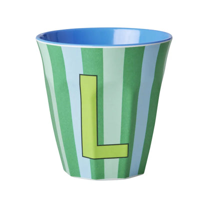 Mug alphabet en mélanine Rice - rayures