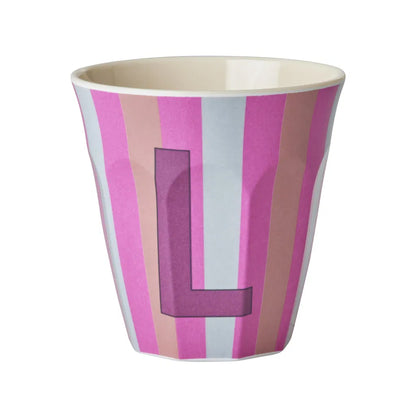 Mug alphabet en mélanine Rice - rayures