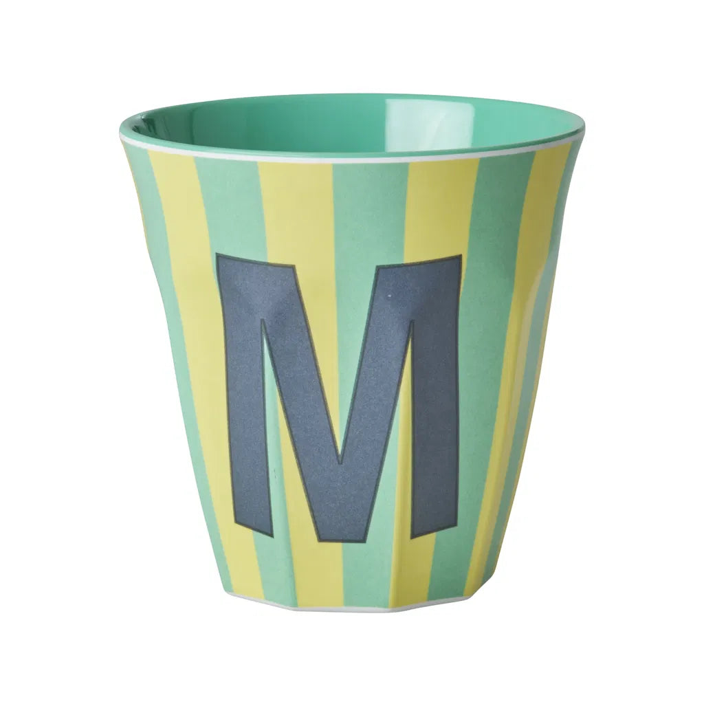 Mug alphabet en mélanine Rice - rayures