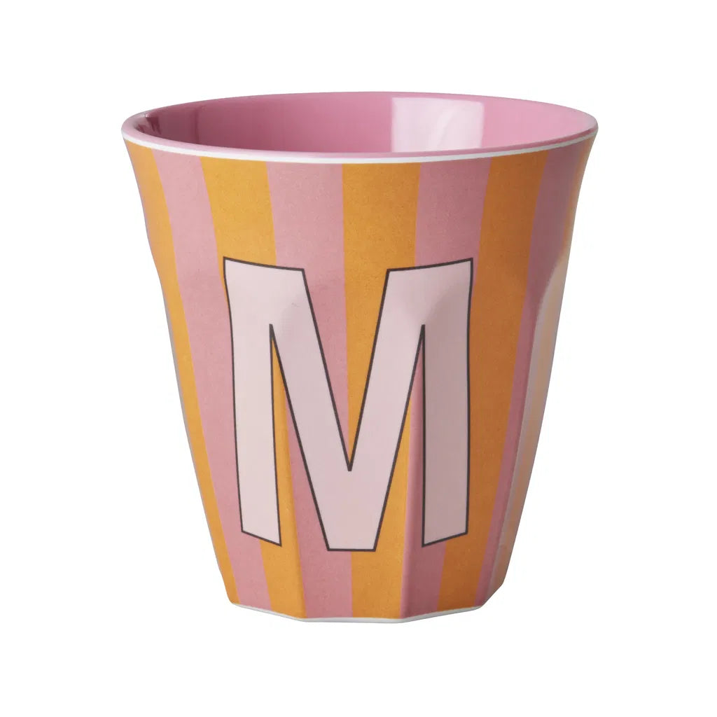 Mug alphabet en mélanine Rice - rayures