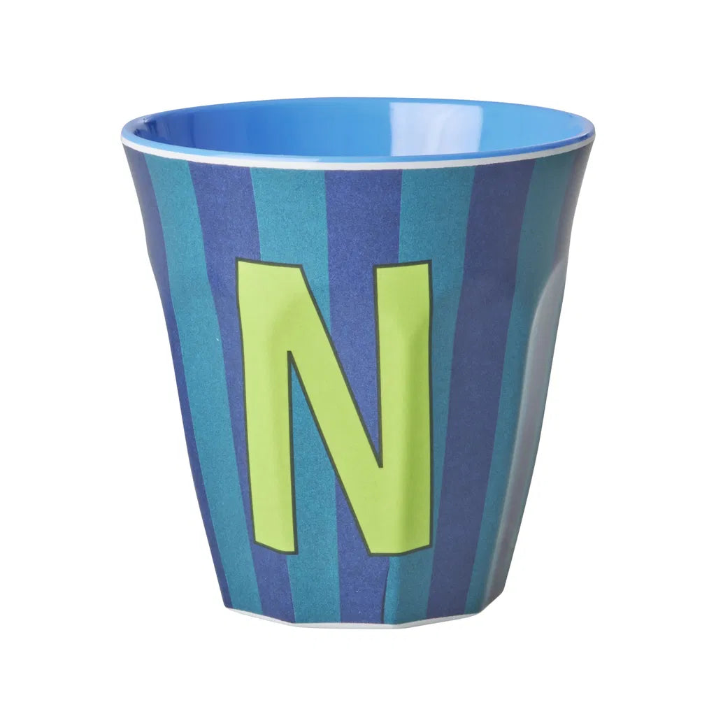 Mug alphabet en mélanine Rice - rayures
