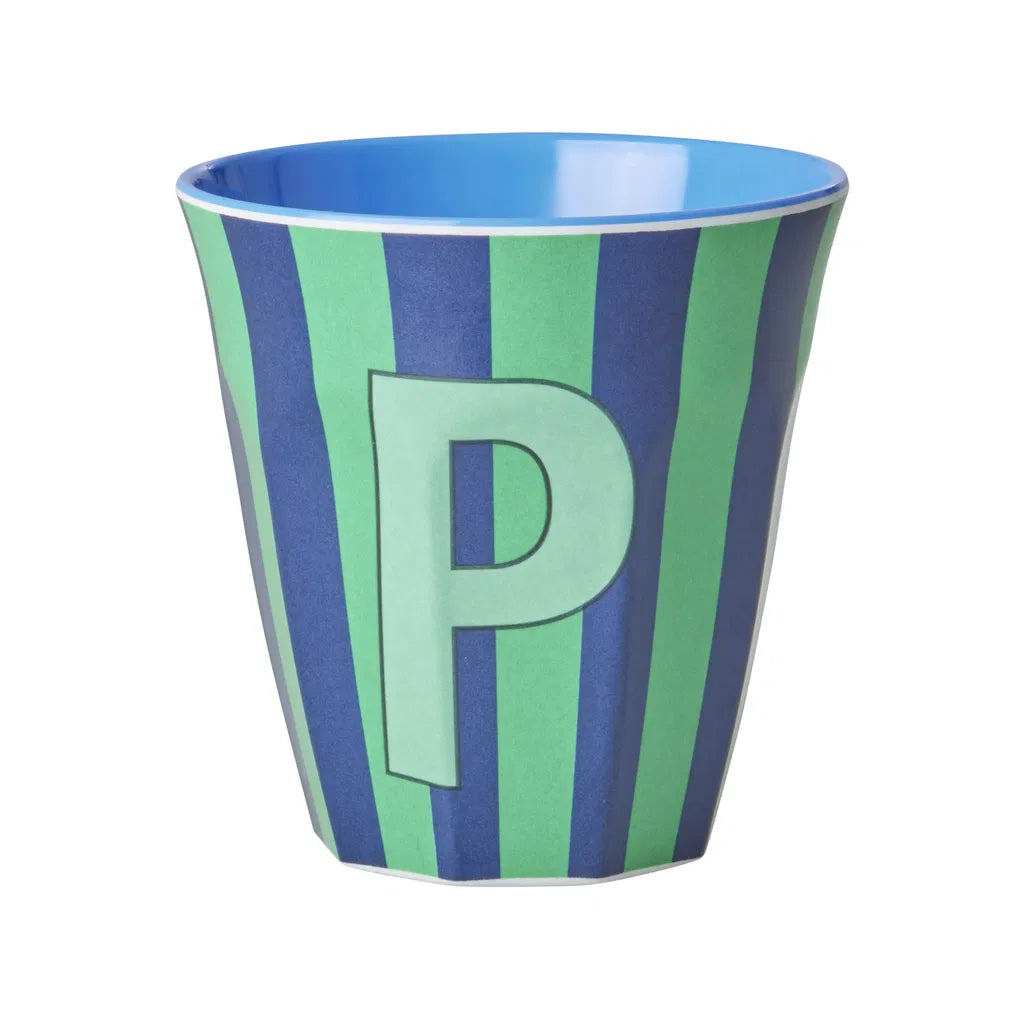 Mug alphabet en mélanine Rice - rayures
