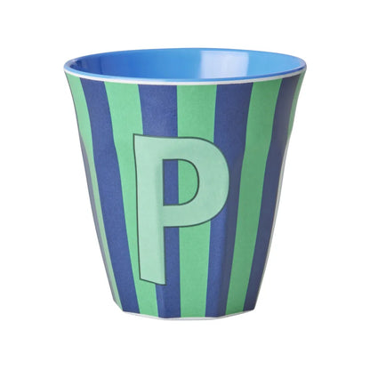 Mug alphabet en mélanine Rice - rayures