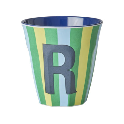 Mug alphabet en mélanine Rice - rayures