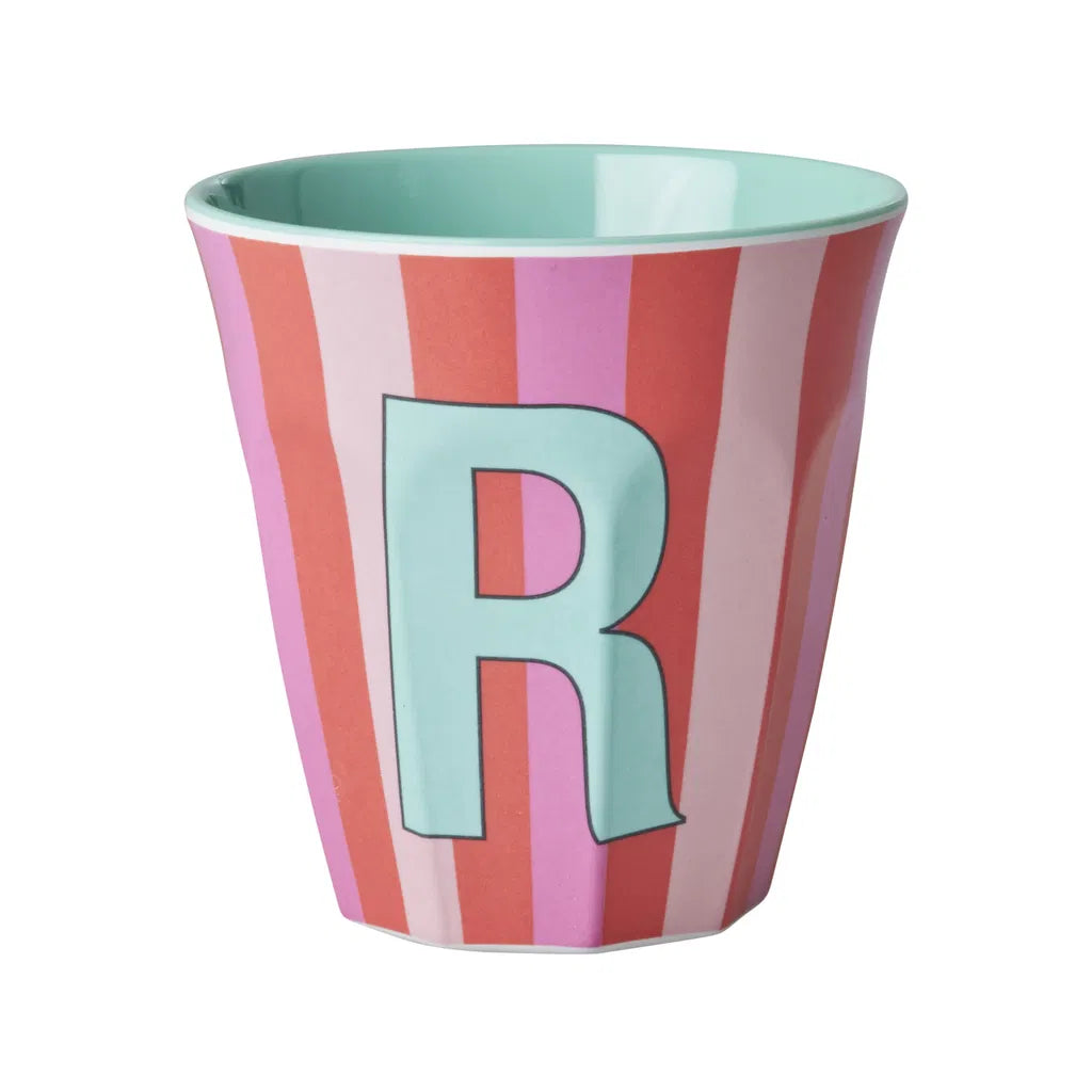 Mug alphabet en mélanine Rice - rayures