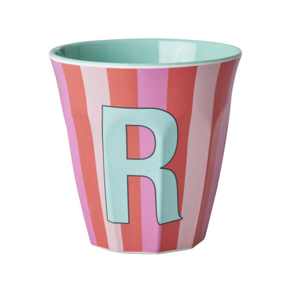 Mug alphabet en mélanine Rice - rayures