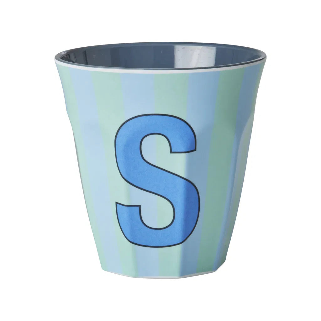 Mug alphabet en mélanine Rice - rayures