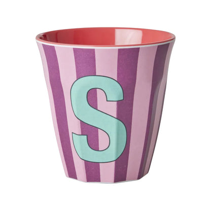 Mug alphabet en mélanine Rice - rayures