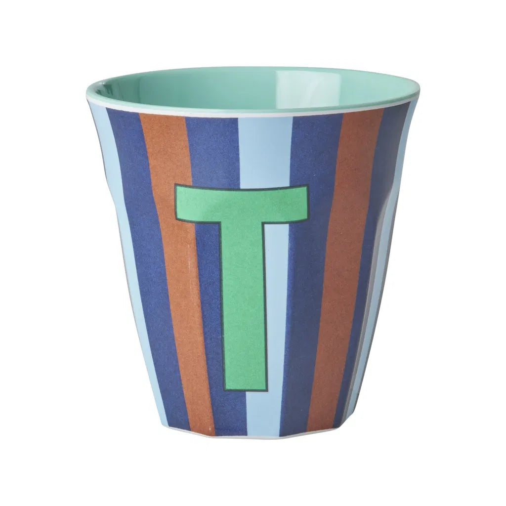 Mug alphabet en mélanine Rice - rayures