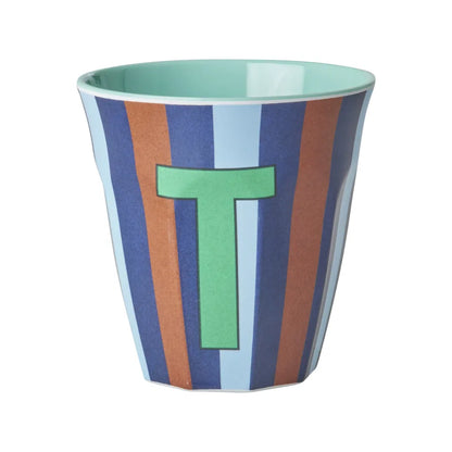 Mug alphabet en mélanine Rice - rayures