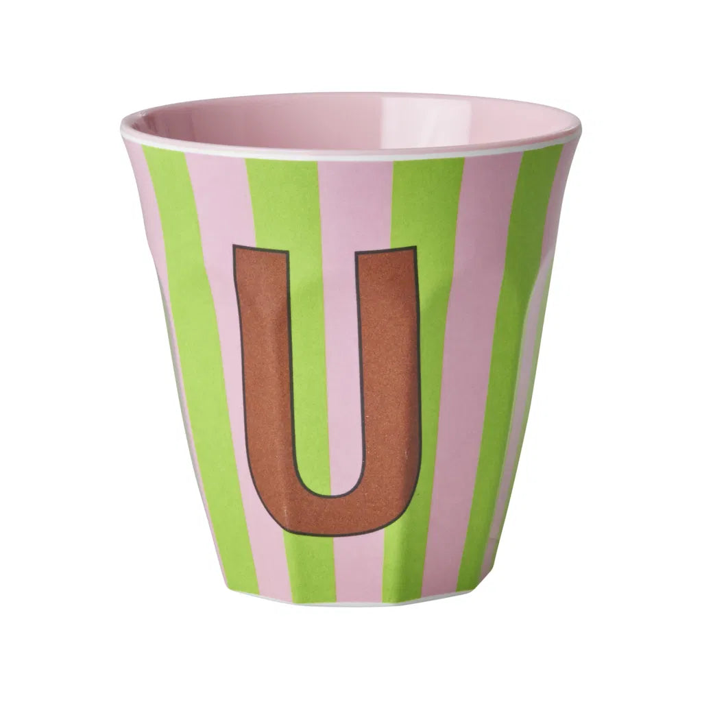 Mug alphabet en mélanine Rice - rayures