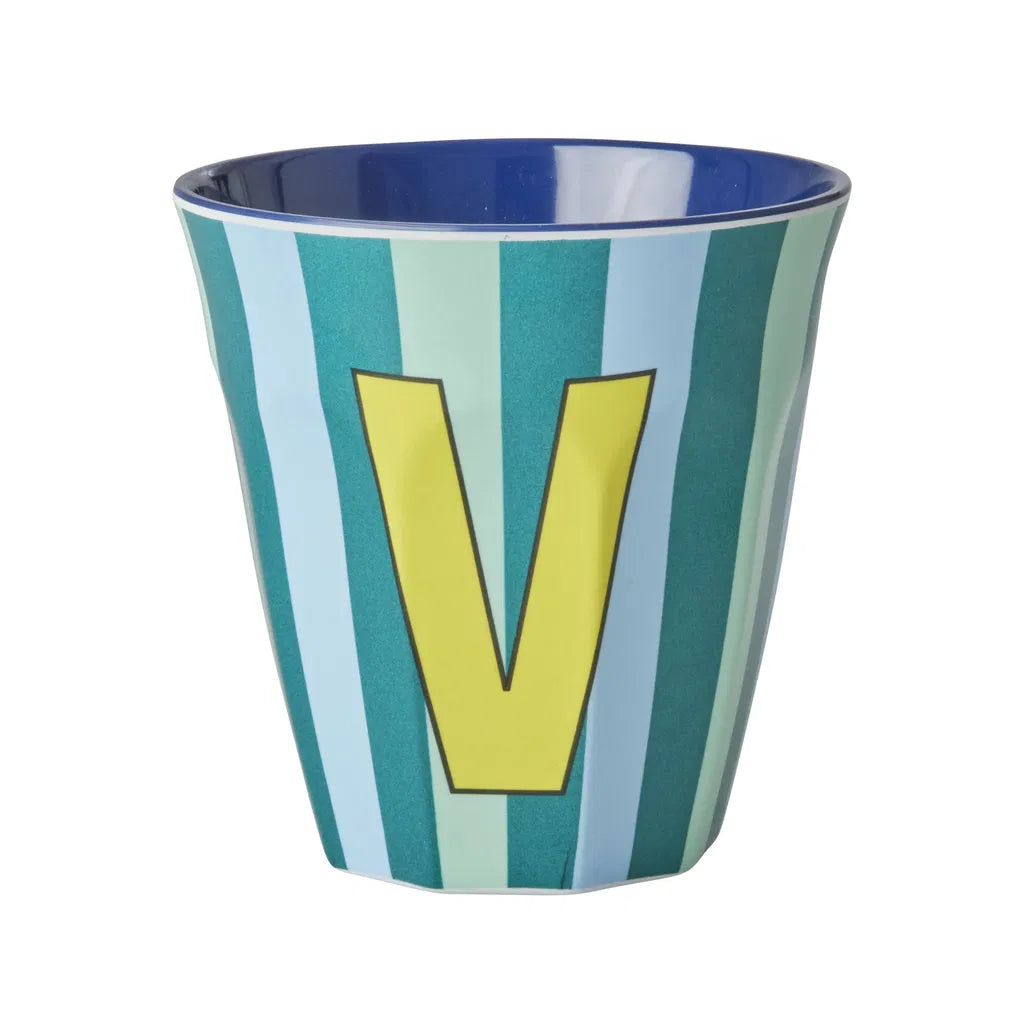 Mug alphabet en mélanine Rice - rayures