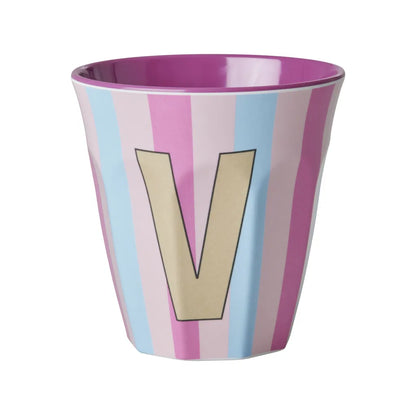 Mug alphabet en mélanine Rice - rayures