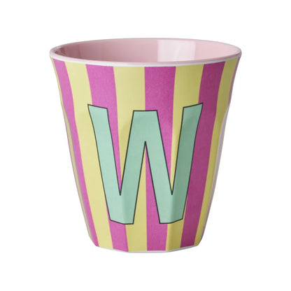 Mug alphabet en mélanine Rice - rayures