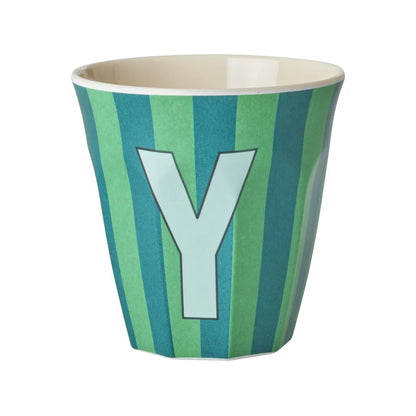 Mug alphabet en mélanine Rice - rayures