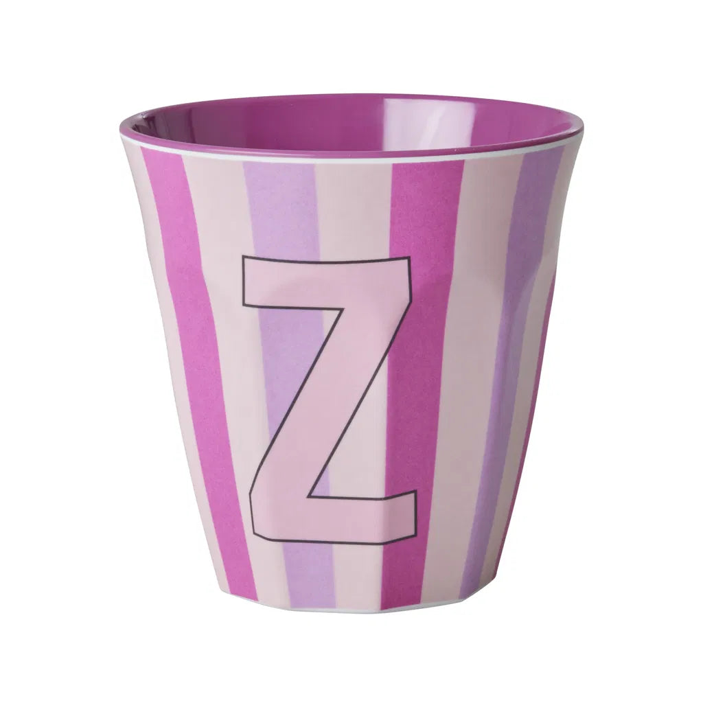 Mug alphabet en mélanine Rice - rayures