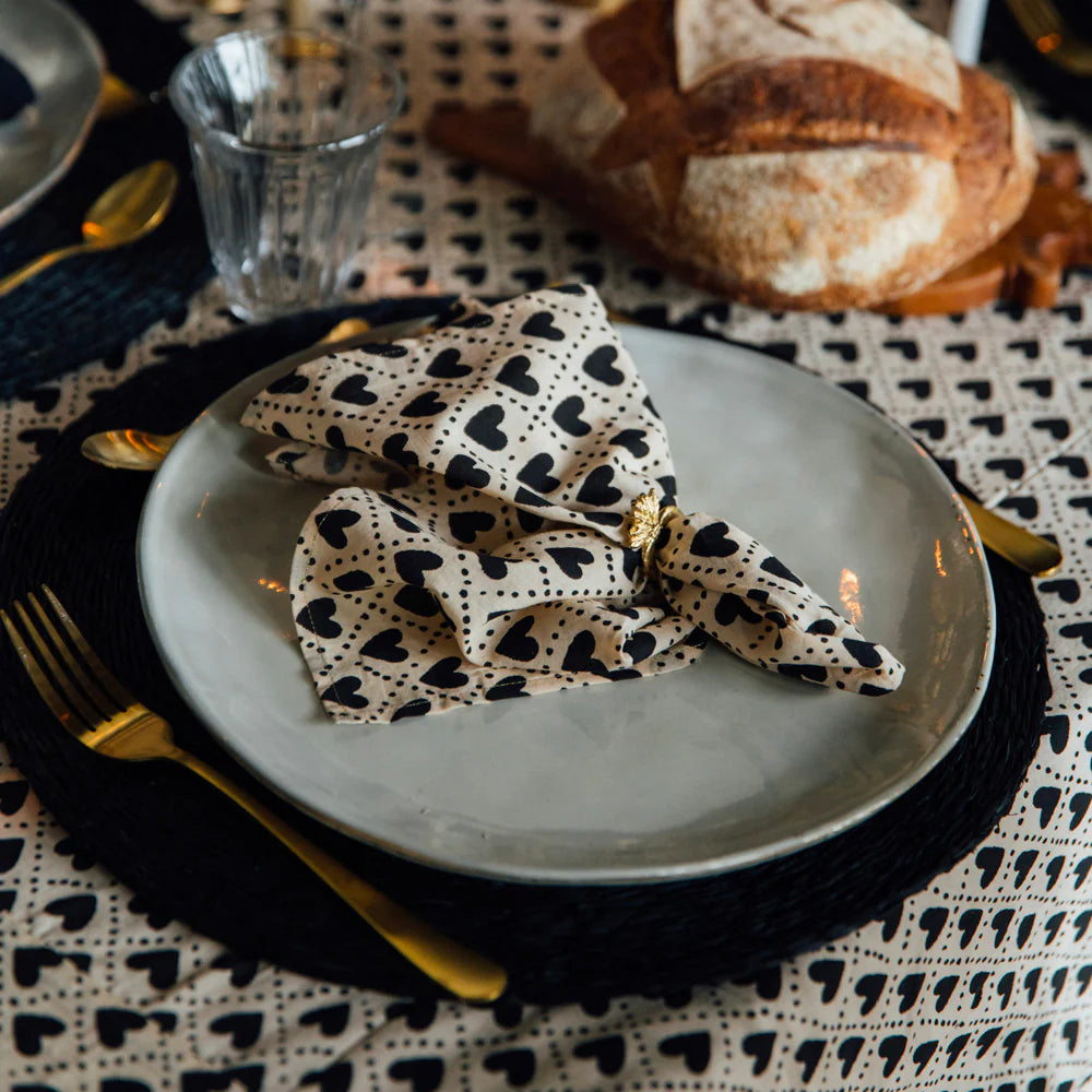 Lot de 2 serviettes de table Boncoeurs