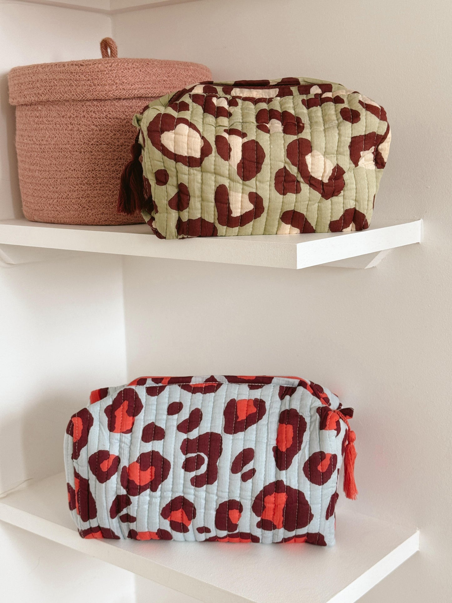 Trousse imprimée léopard