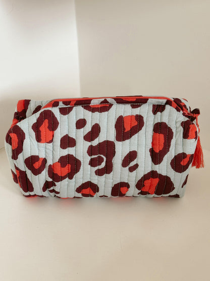 Trousse imprimée léopard