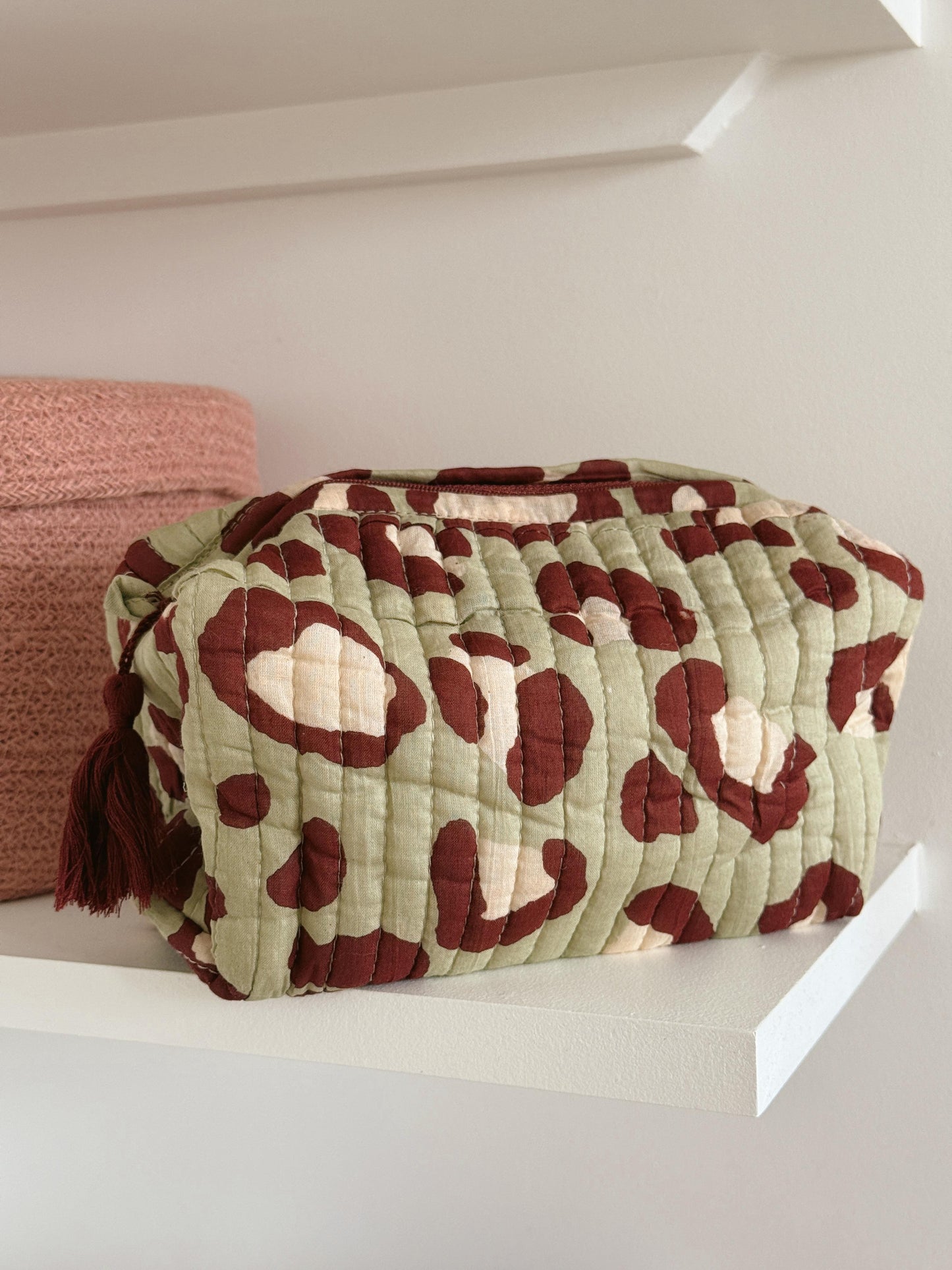 Trousse imprimée léopard