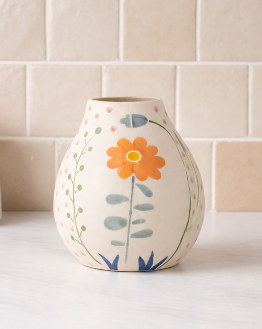 Vase taza flowers
