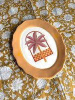Plat de service palmier