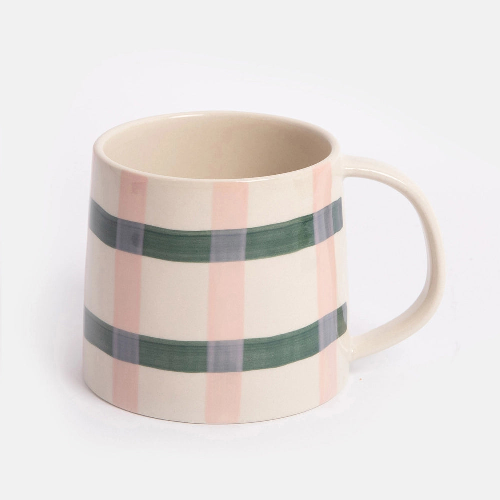 Grand mug carreaux