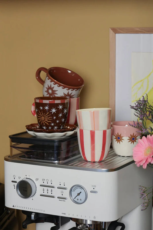 Tasse marron soleil