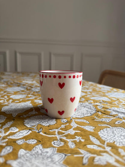 Set de 4 tasses coeur