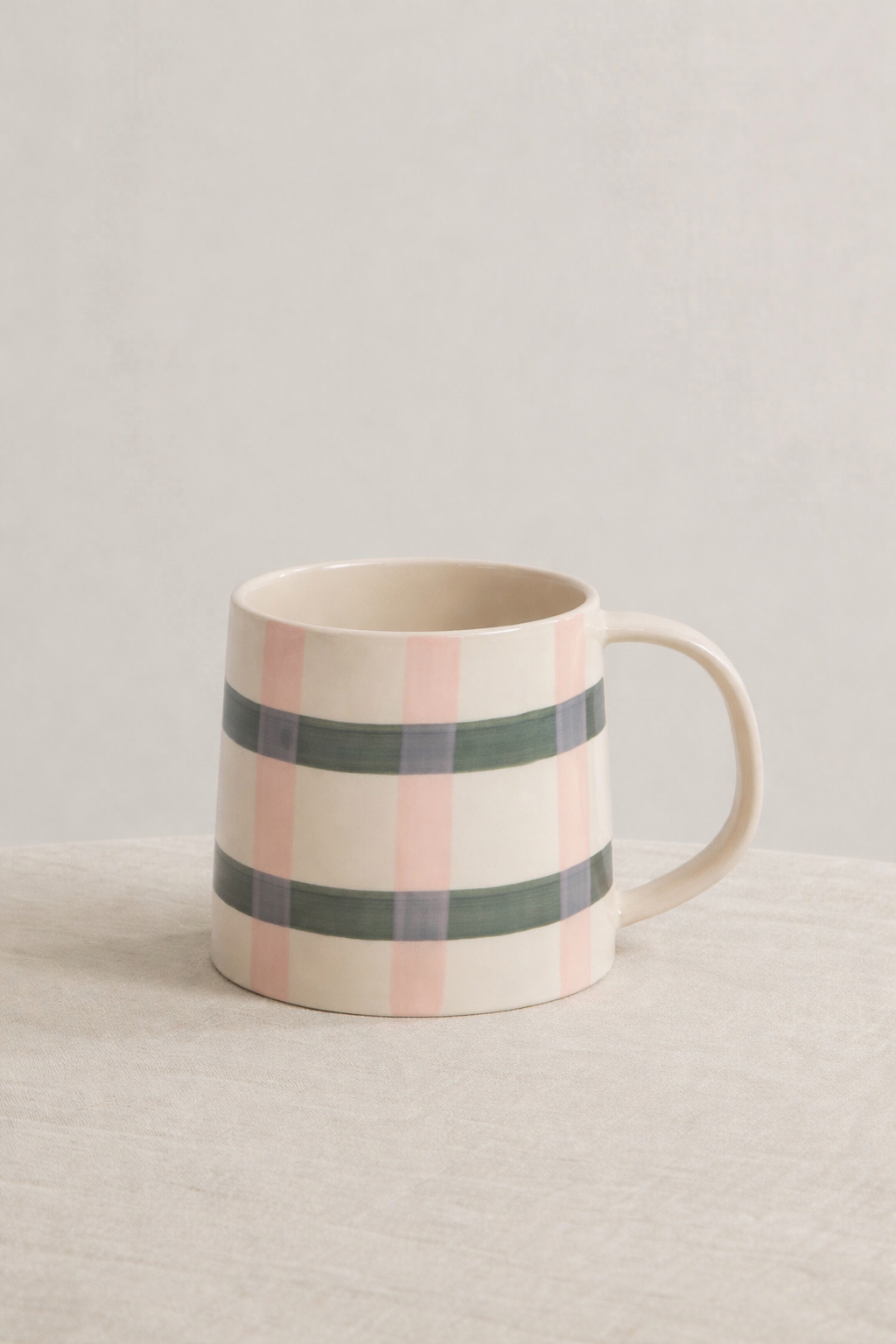 Grand mug carreaux