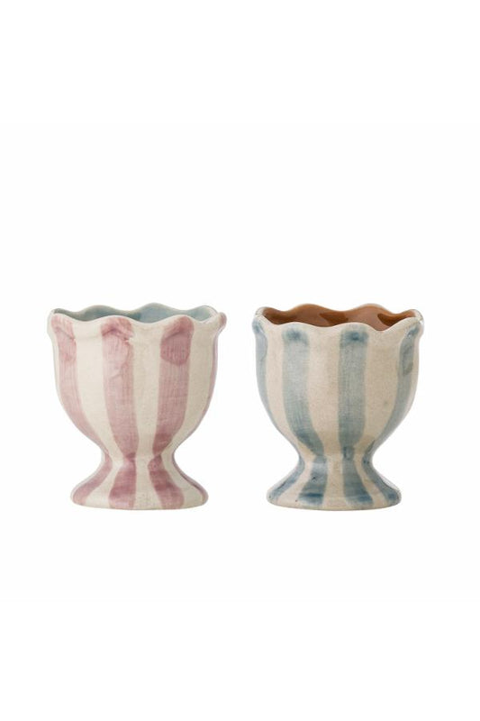 Set de 2 coquetiers rayures