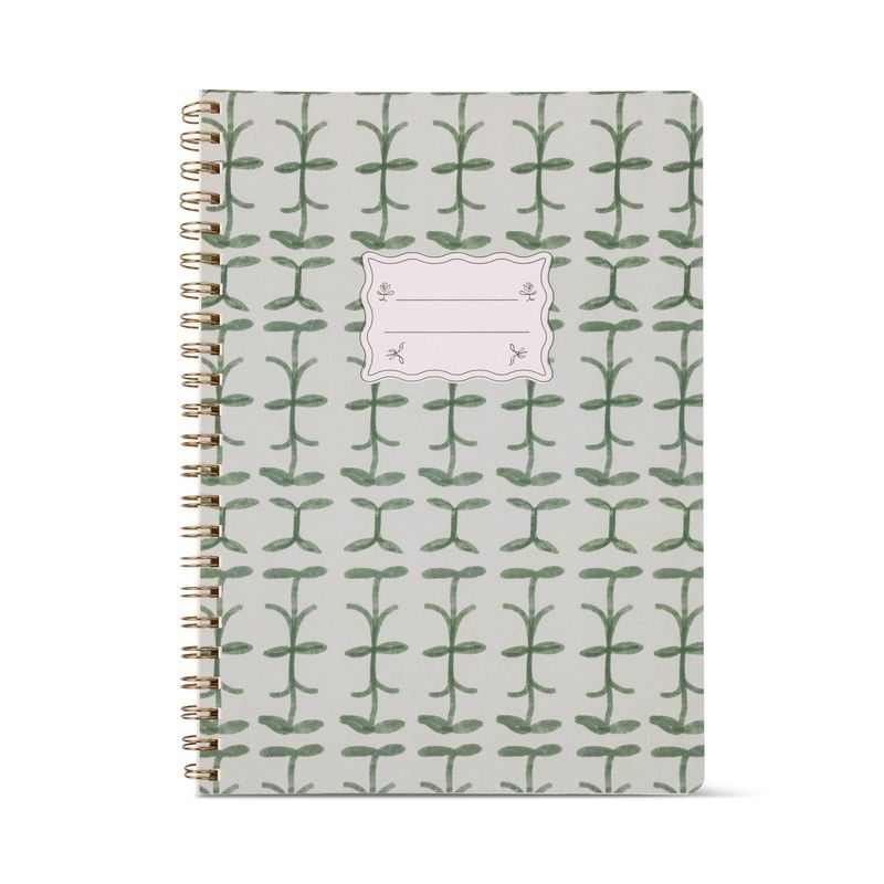 Grand carnet imprimé à spirales