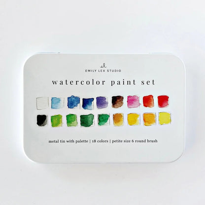 Palette d'aquarelle + pinceaux